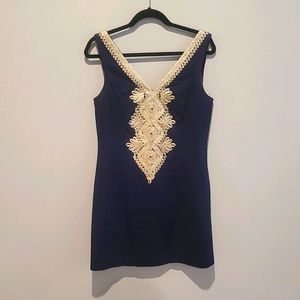 Lilly Pulitzer Junie Soutache Cotton Pique Dress